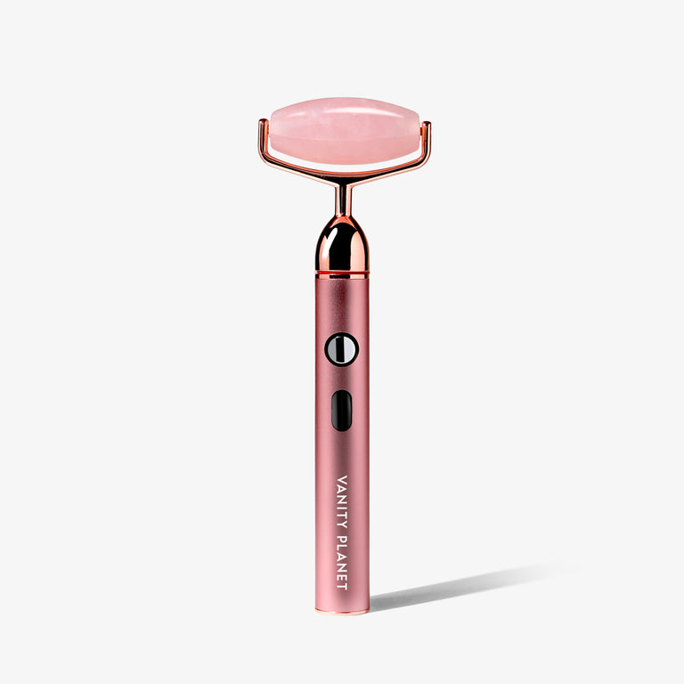 Rousa | Vibrating Rose Quartz Roller.